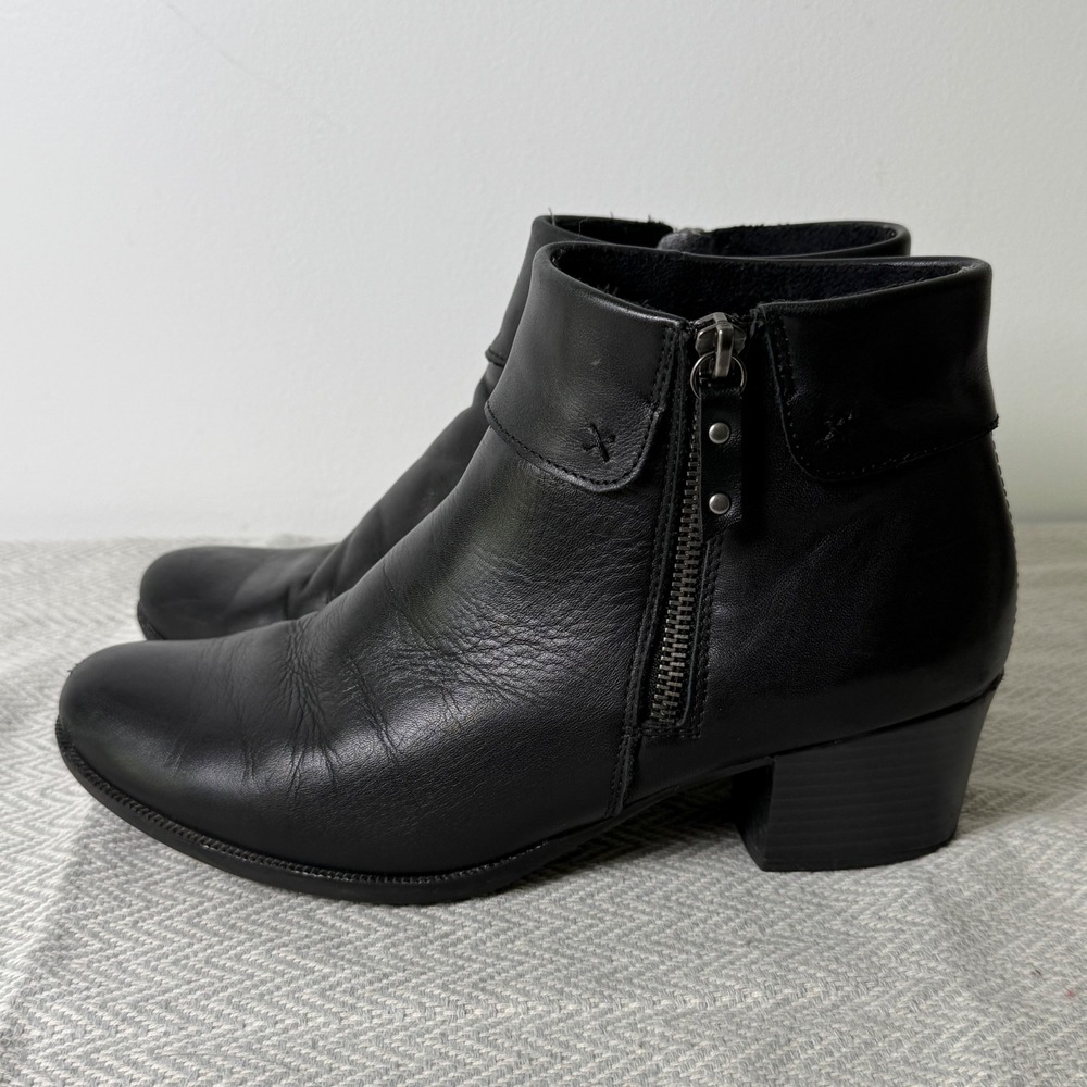 Remonte Ankle Boots Womens Black Booties Minimalist Timeless USโ 7.5 EU 38